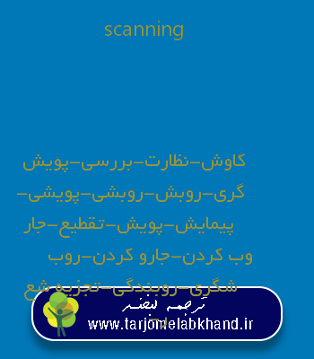 scanning به فارسی